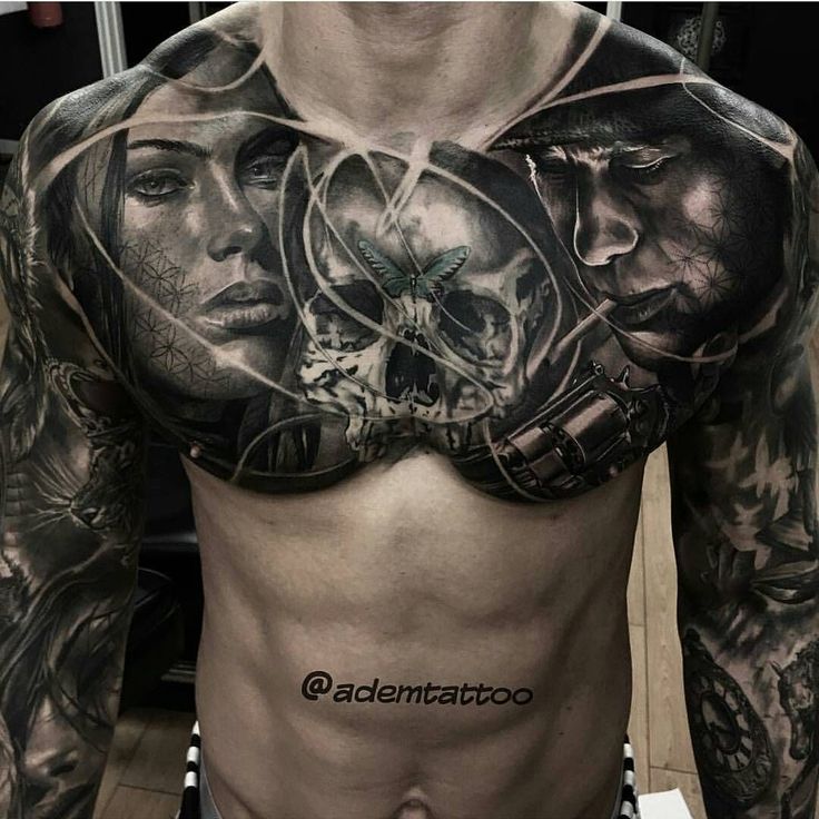 chest piece tattoo ideas for men 0083