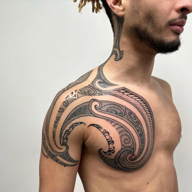 chest piece tattoo ideas for men 0086