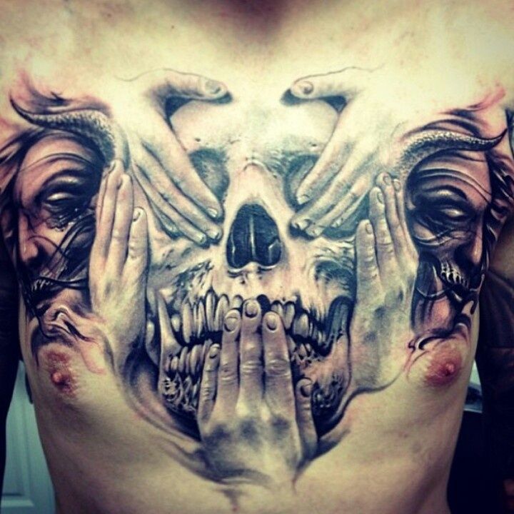 chest piece tattoo ideas for men 0093