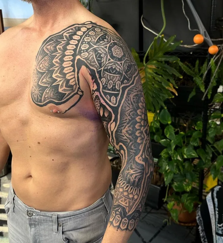 chest piece tattoo ideas for men 0098