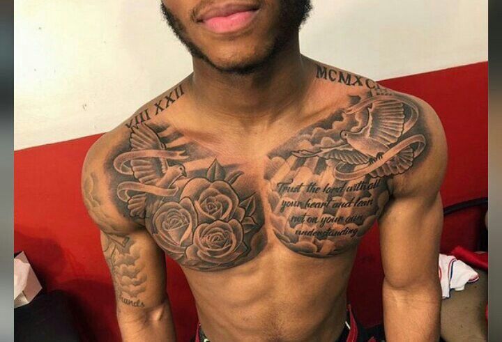 chest tattoos for black men 0010