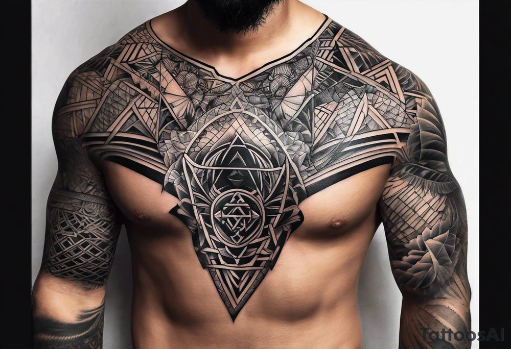 chest tattoos for black men 0012