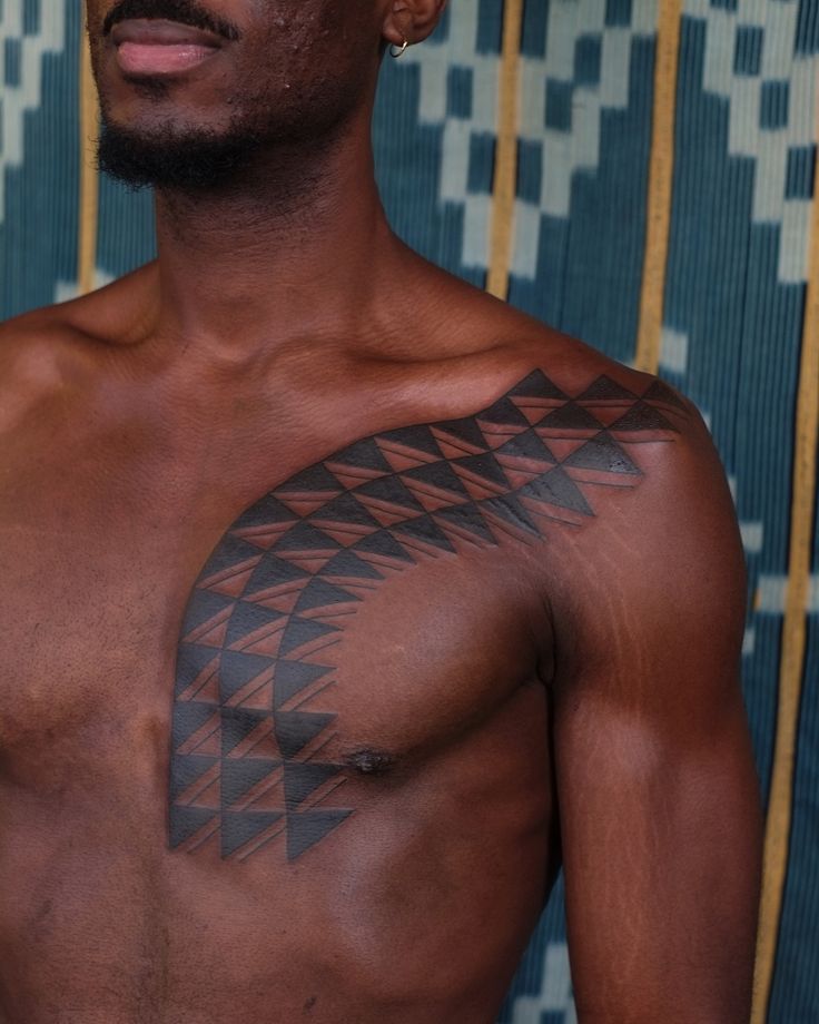 chest tattoos for black men 0014