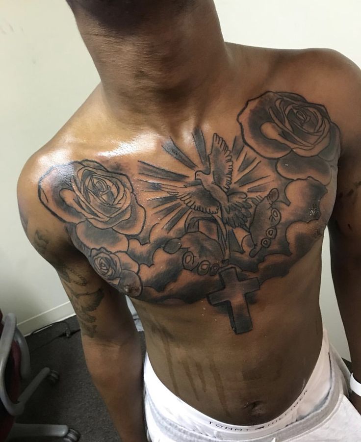 chest tattoos for black men 0017