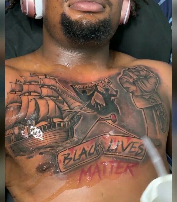 chest tattoos for black men 0022