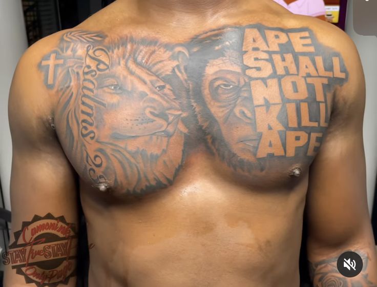 chest tattoos for black men 0059