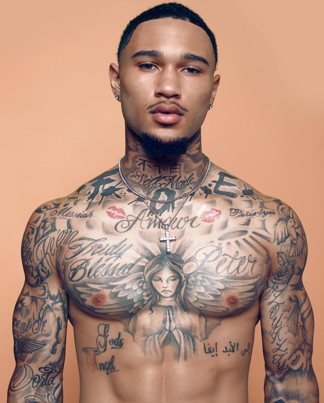 chest tattoos for black men 0068