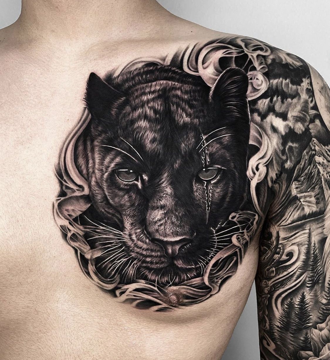 chest tattoos for black men 0098