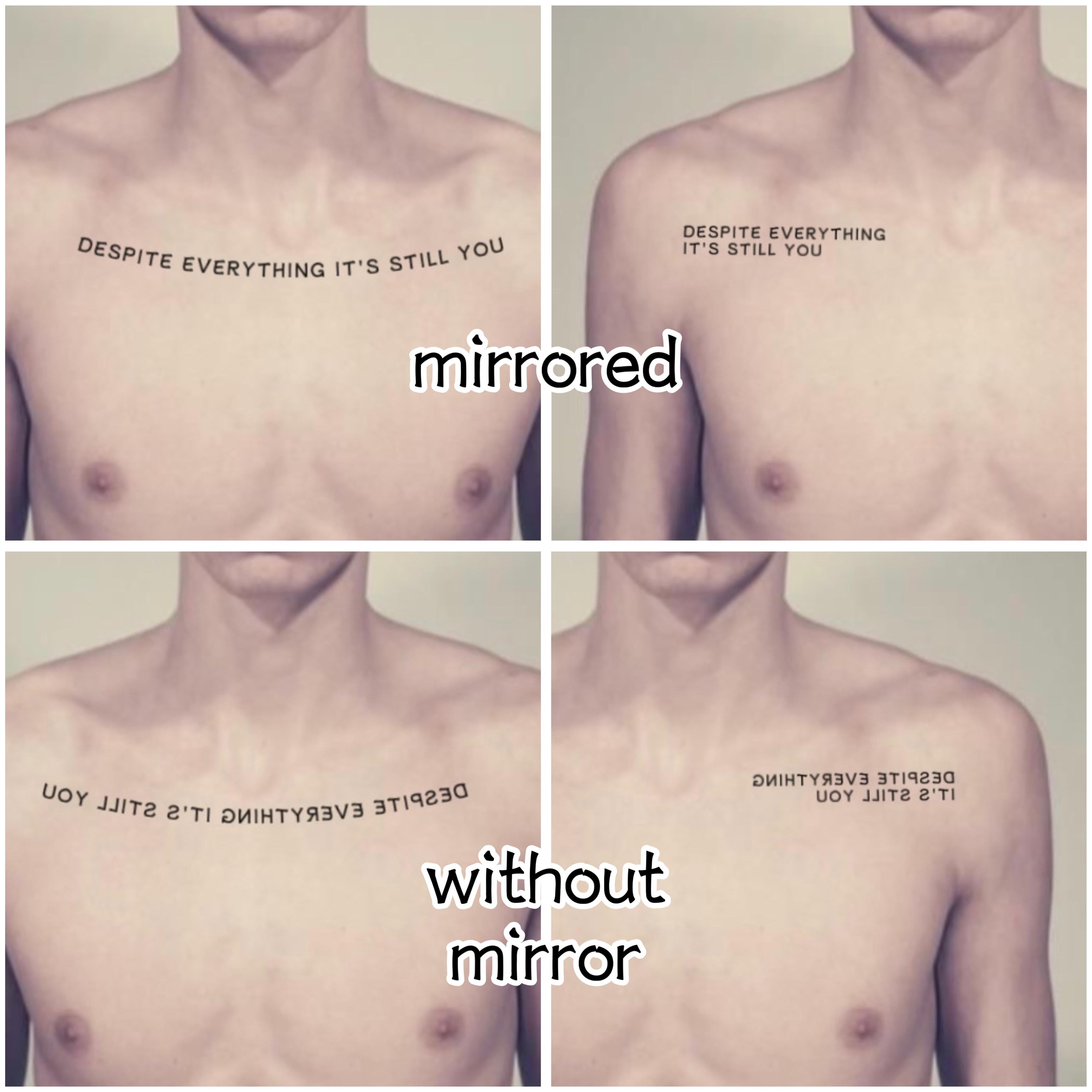 chest tattoos for men sayings