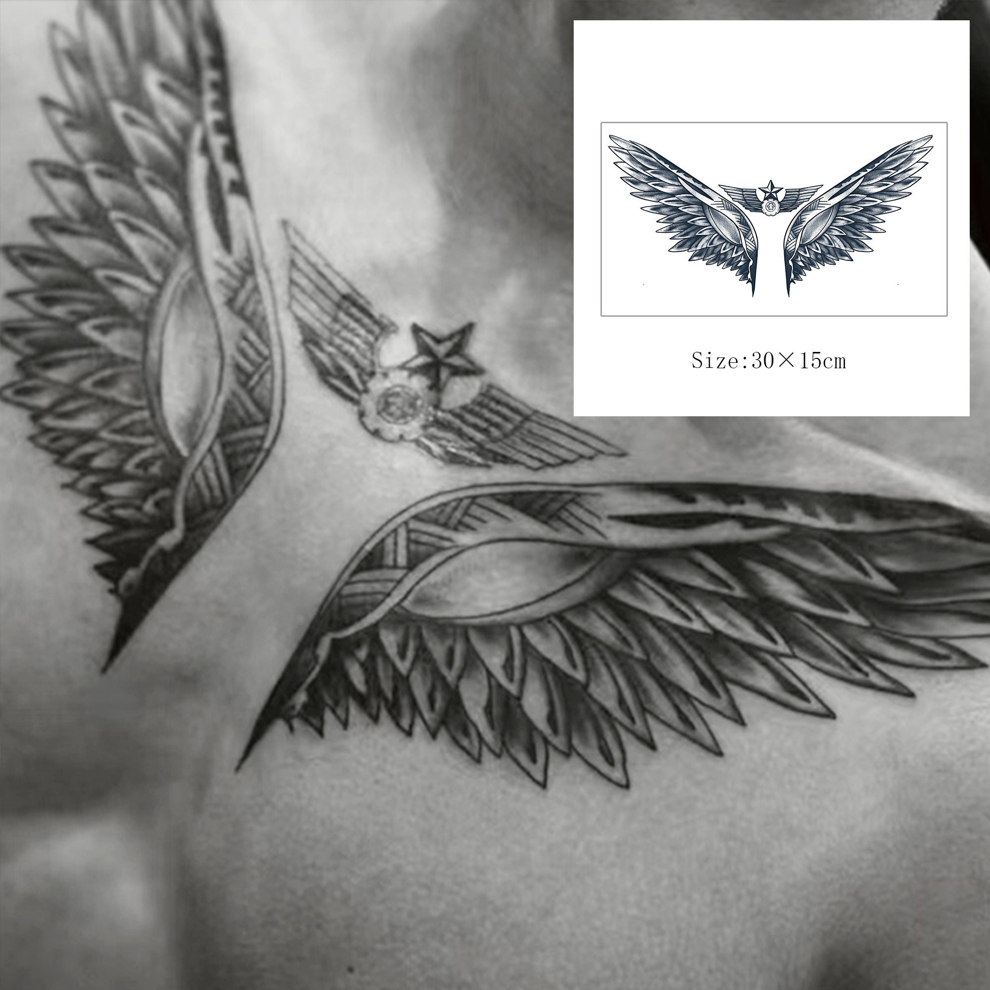 chest tattoos for men wings 0011