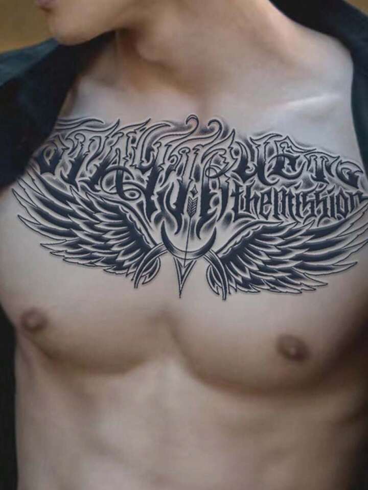 chest tattoos for men wings 0026