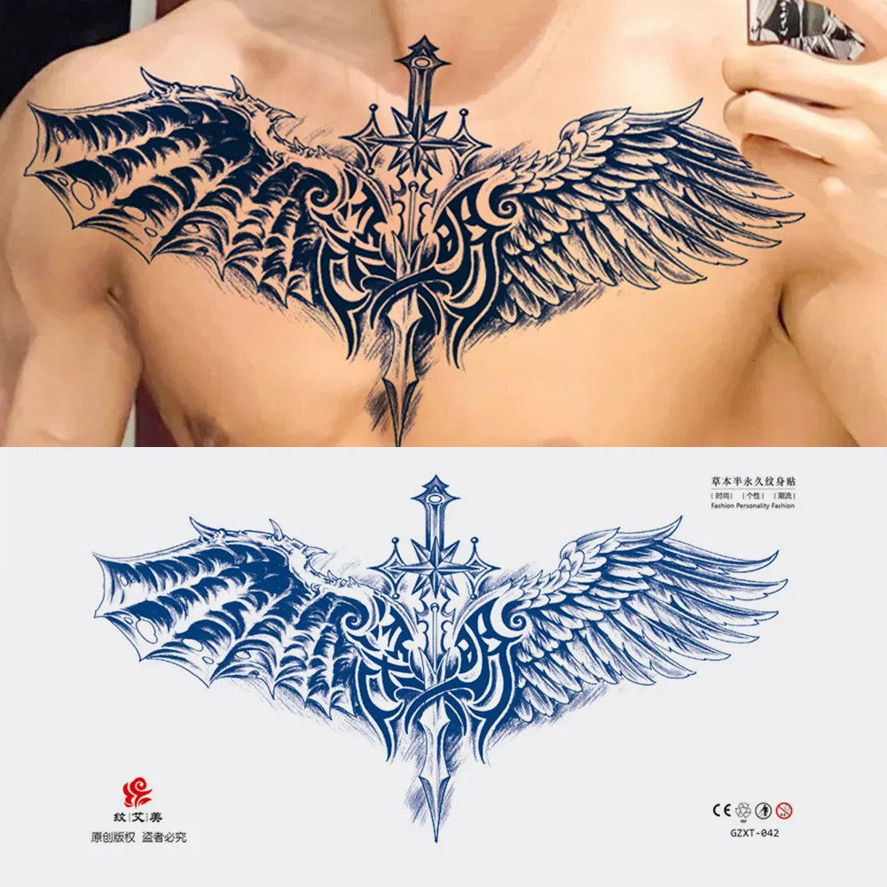 chest tattoos for men wings 0038