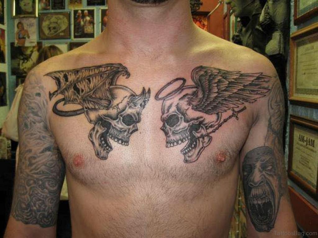 chest tattoos for men wings 0046