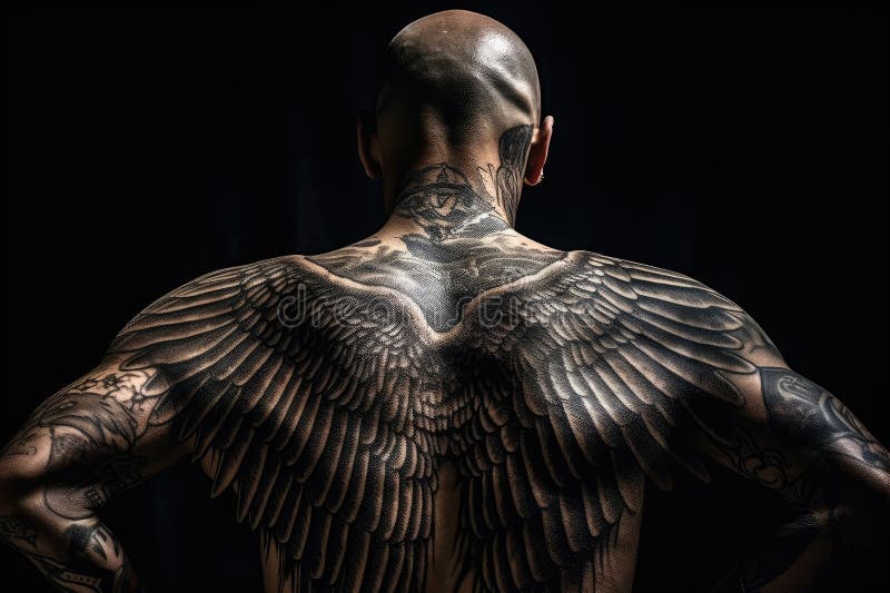 chest tattoos for men wings 0049