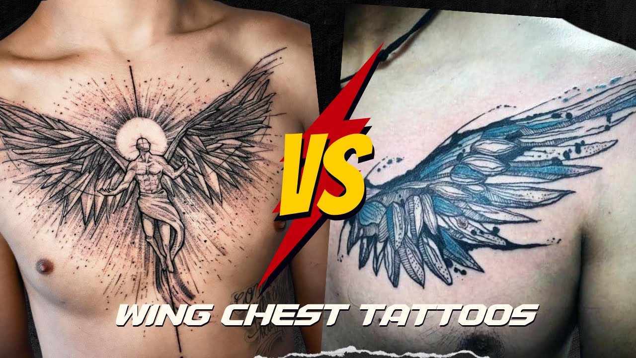 chest tattoos for men wings 0057