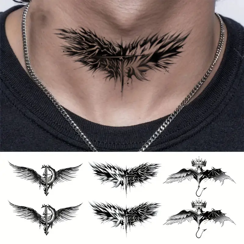 chest tattoos for men wings 0061