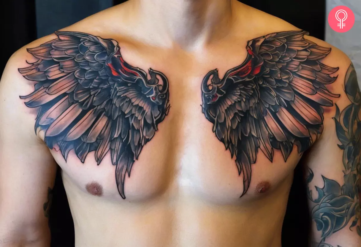 chest tattoos for men wings 0062