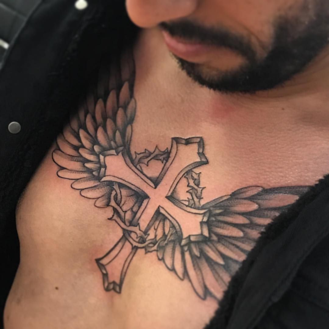 chest tattoos for men wings 0078