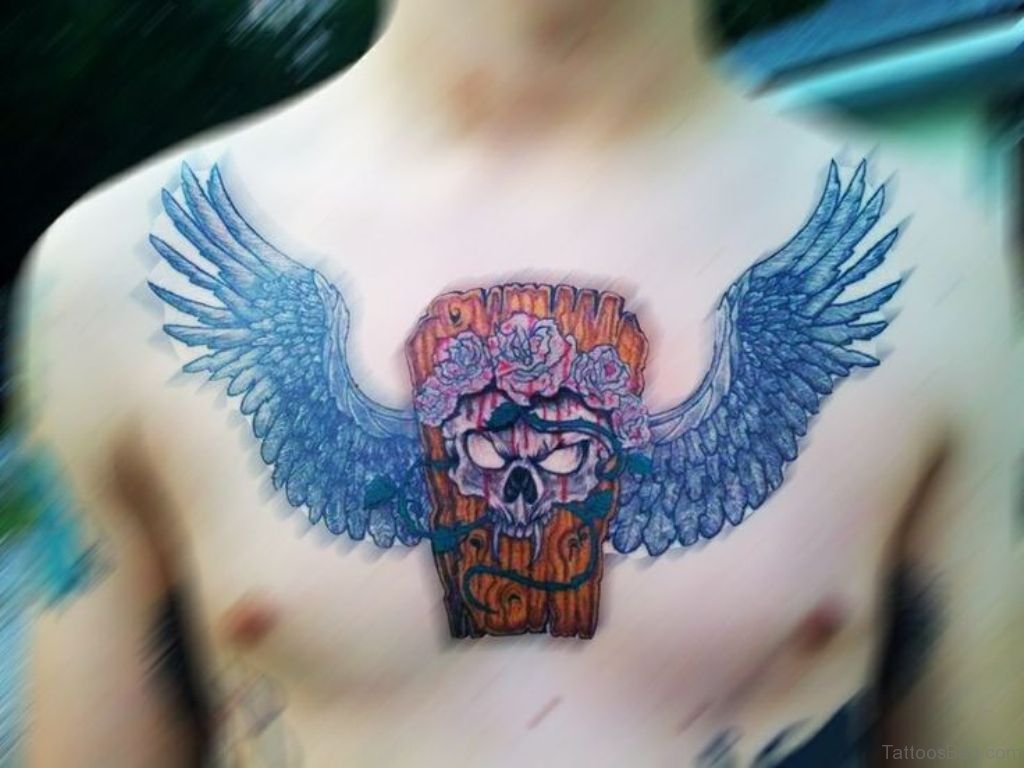 chest tattoos for men wings 0084