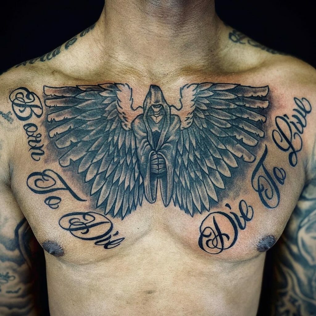 chest tattoos for men wings 0085