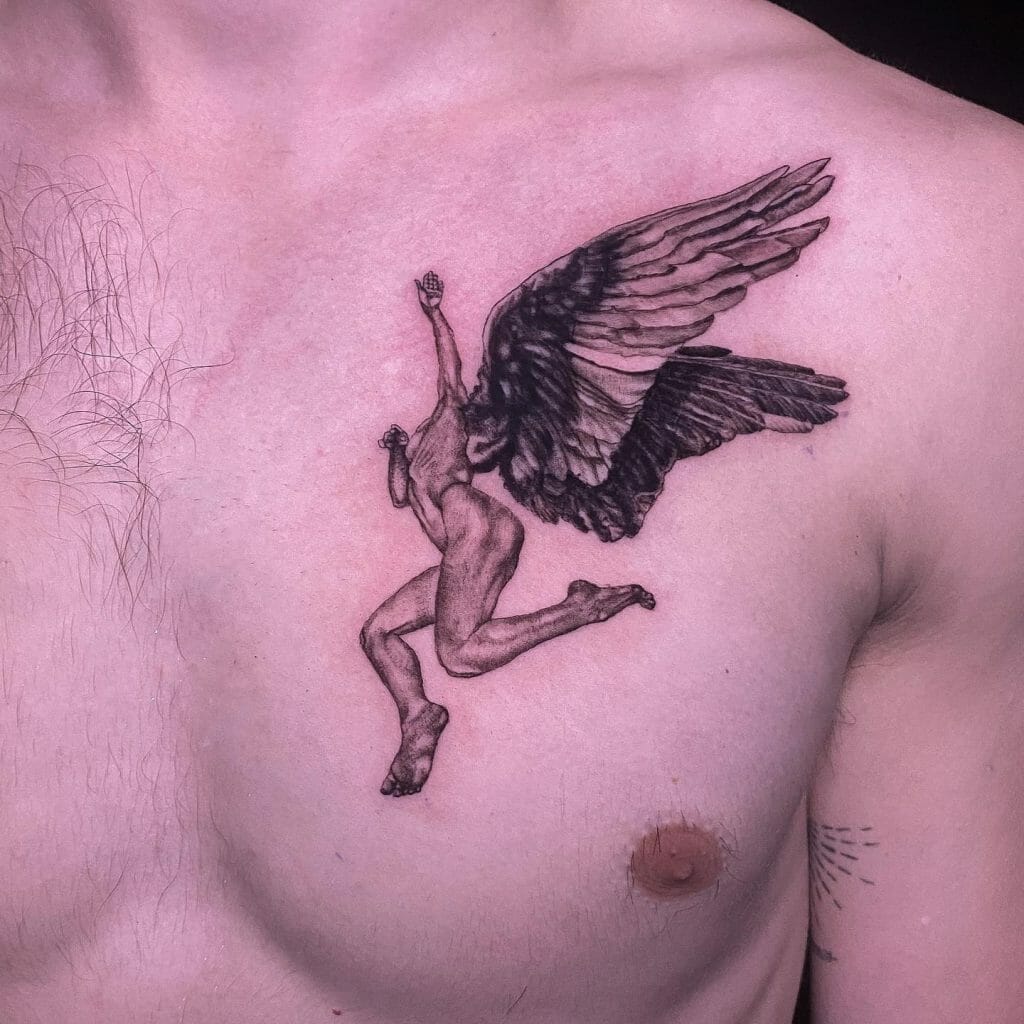 chest tattoos for men wings 0086