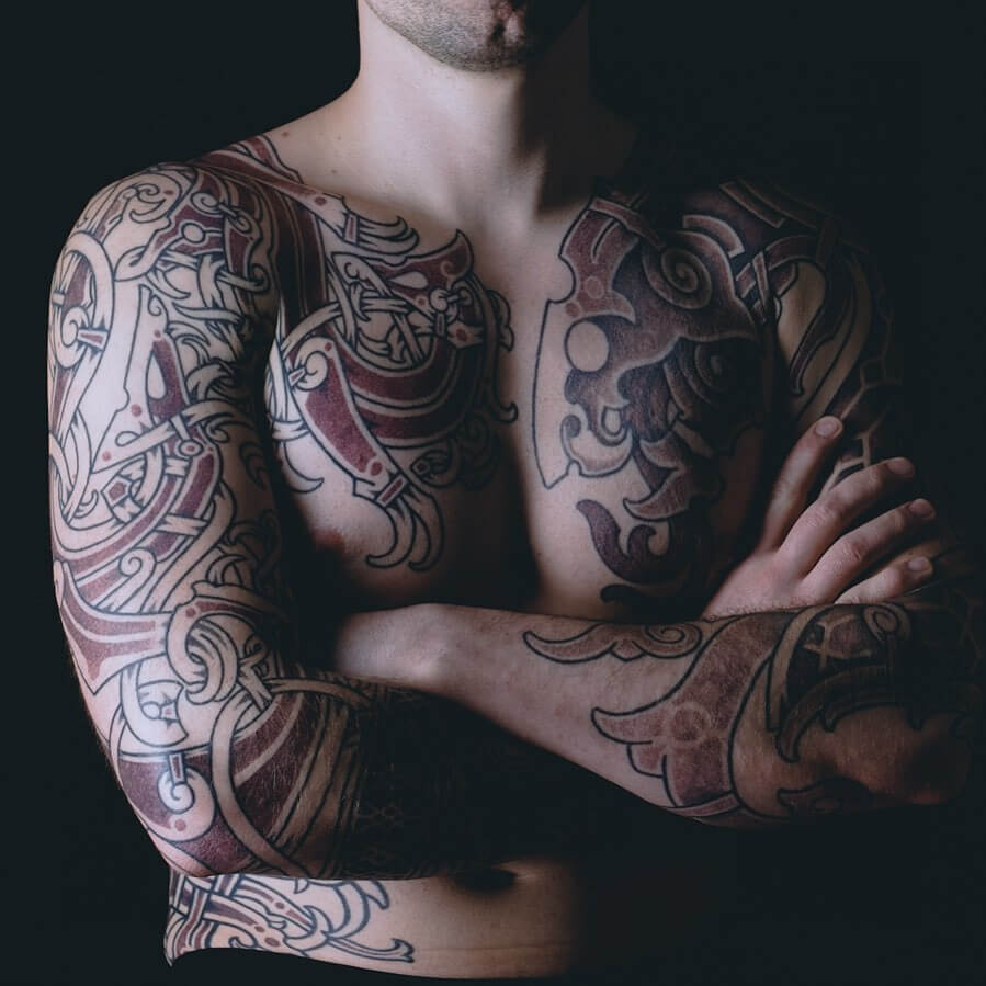 chest tattoos for men wings 0088