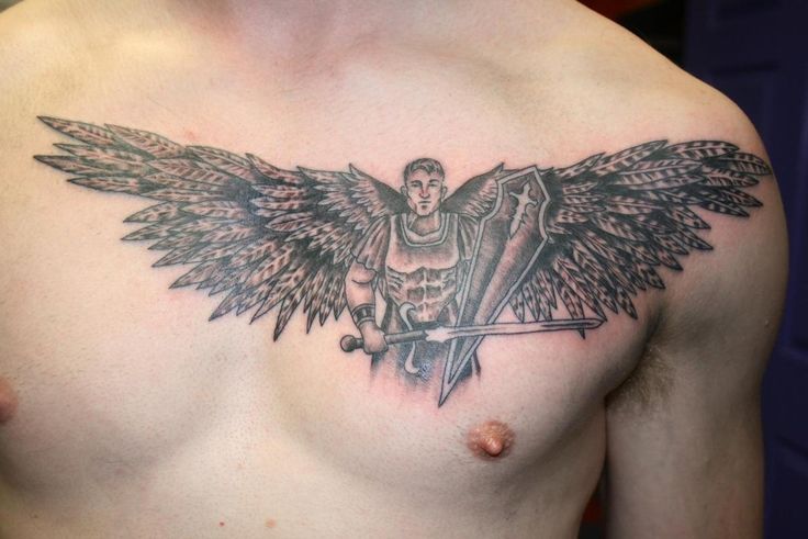 chest tattoos for men wings 0094