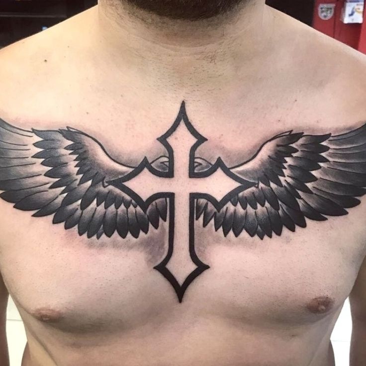 chest tattoos for men wings 0098