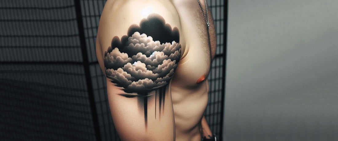 chest tattoos for men with clouds 0031