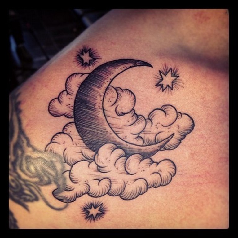 chest tattoos for men with clouds 0037