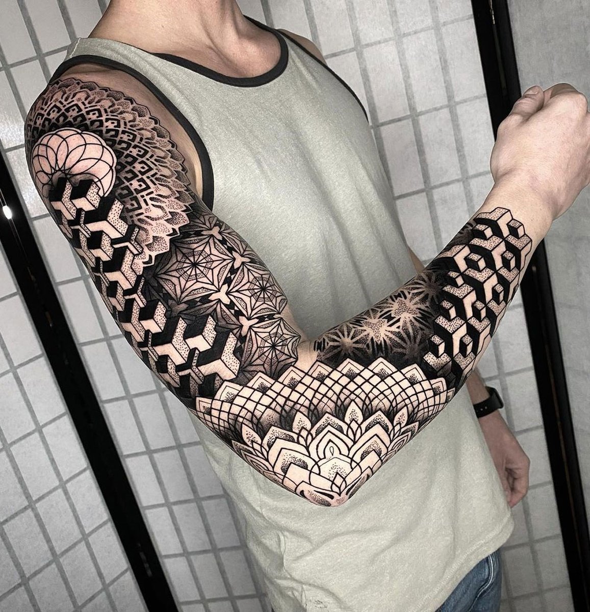 chest tattoos for men with clouds 0074