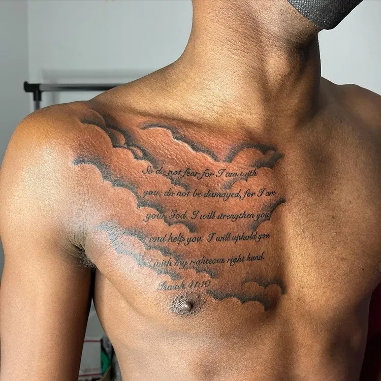 chest tattoos for men with clouds 0075