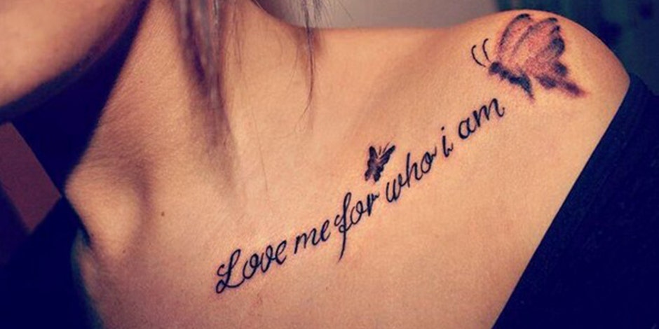 chest tattoos words for men 0091