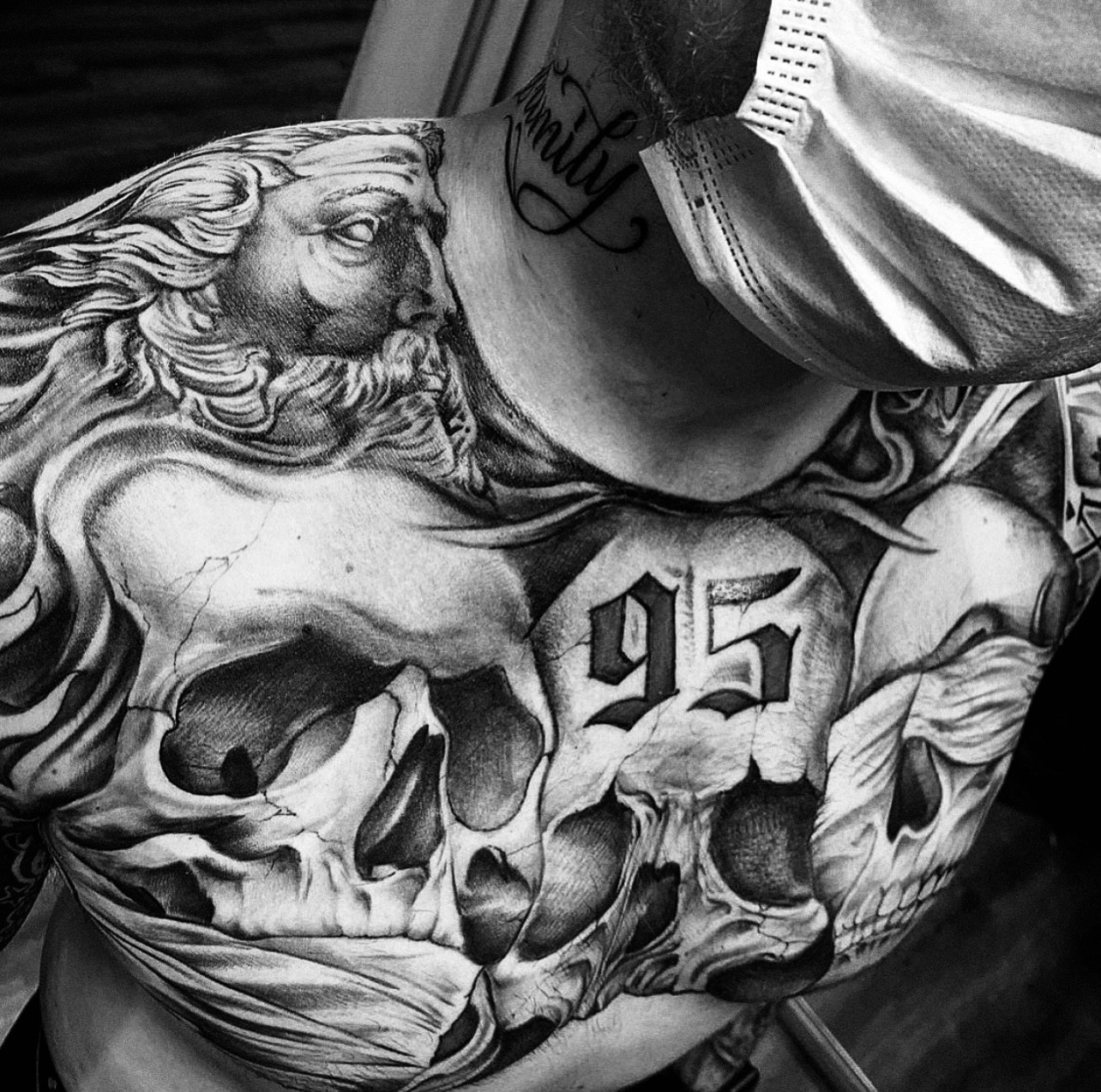 Chicano chest tattoos for men 0015