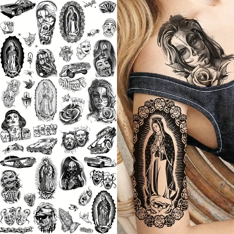 Chicano chest tattoos for men 0022