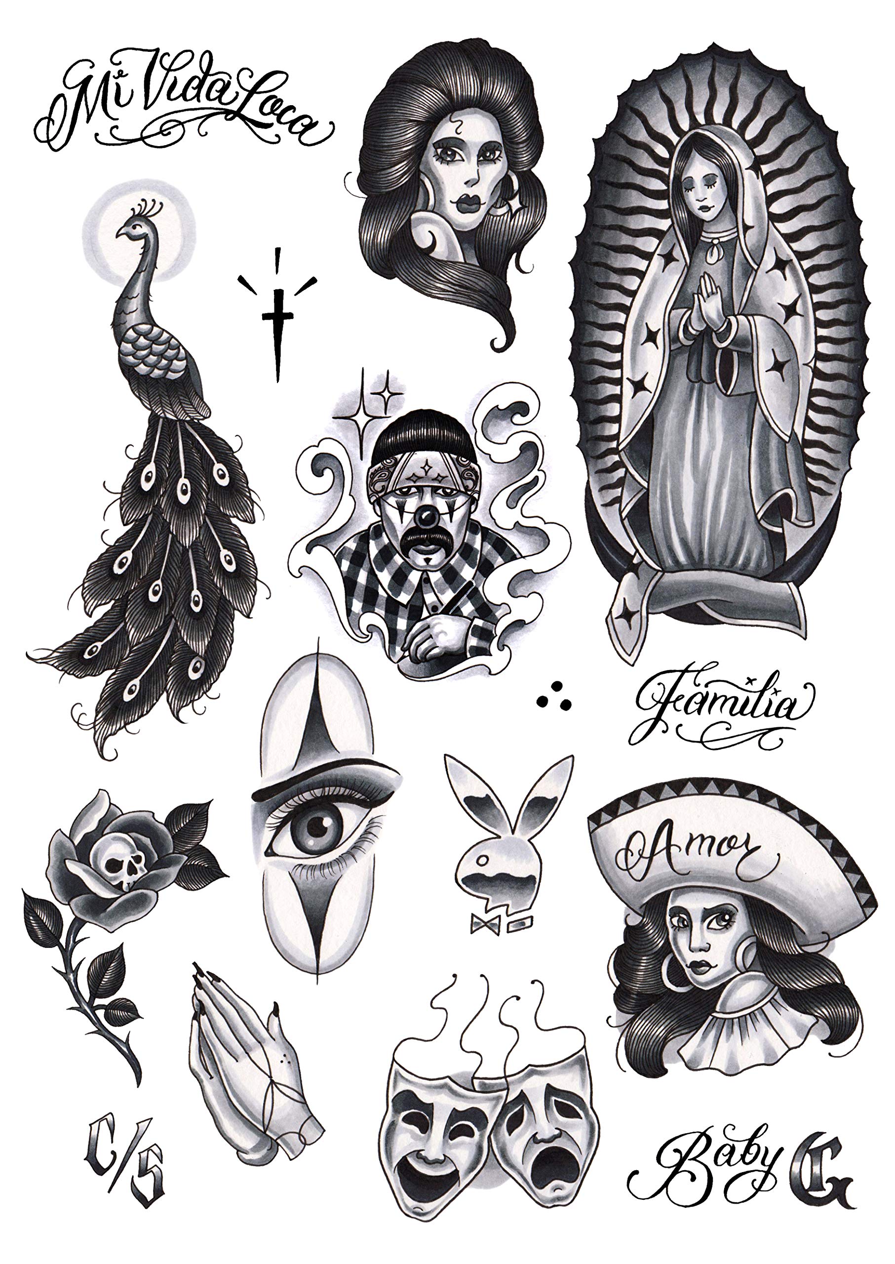 Chicano chest tattoos for men 0077