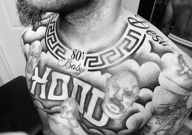 Chicano chest tattoos for men 0085