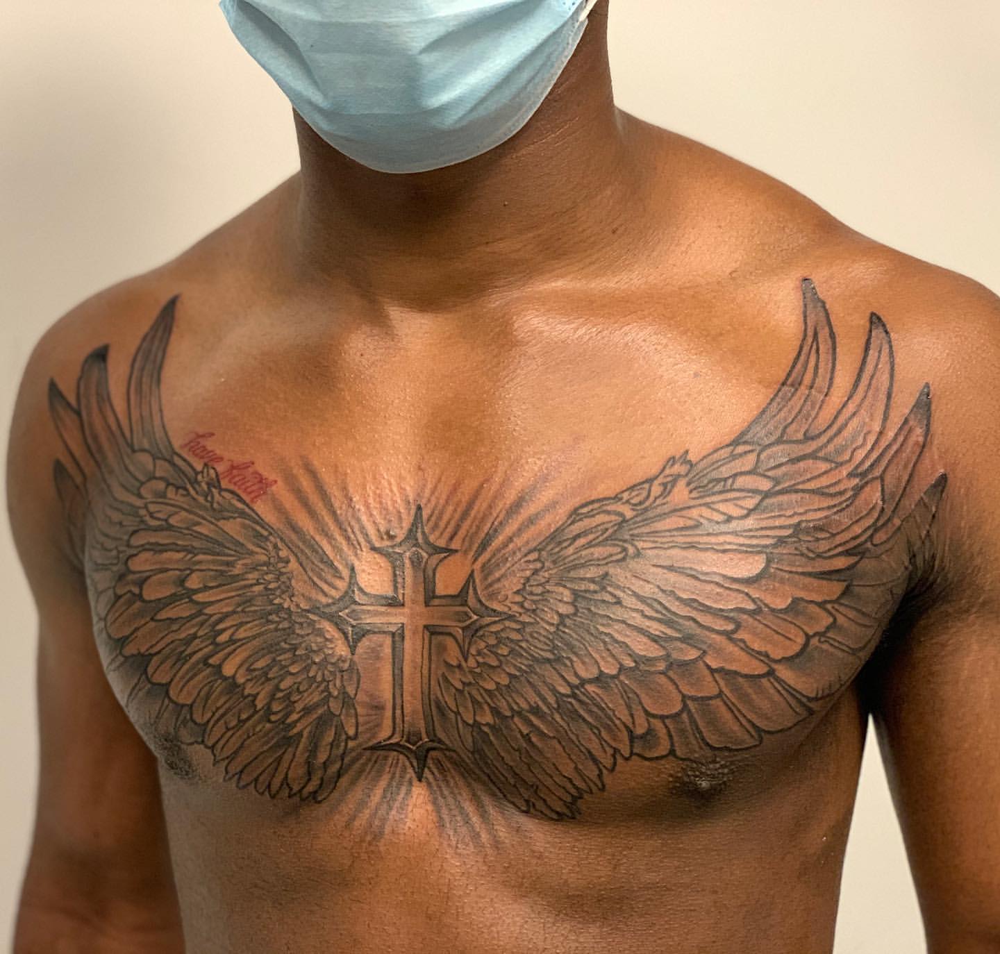 christian chest tattoos for men