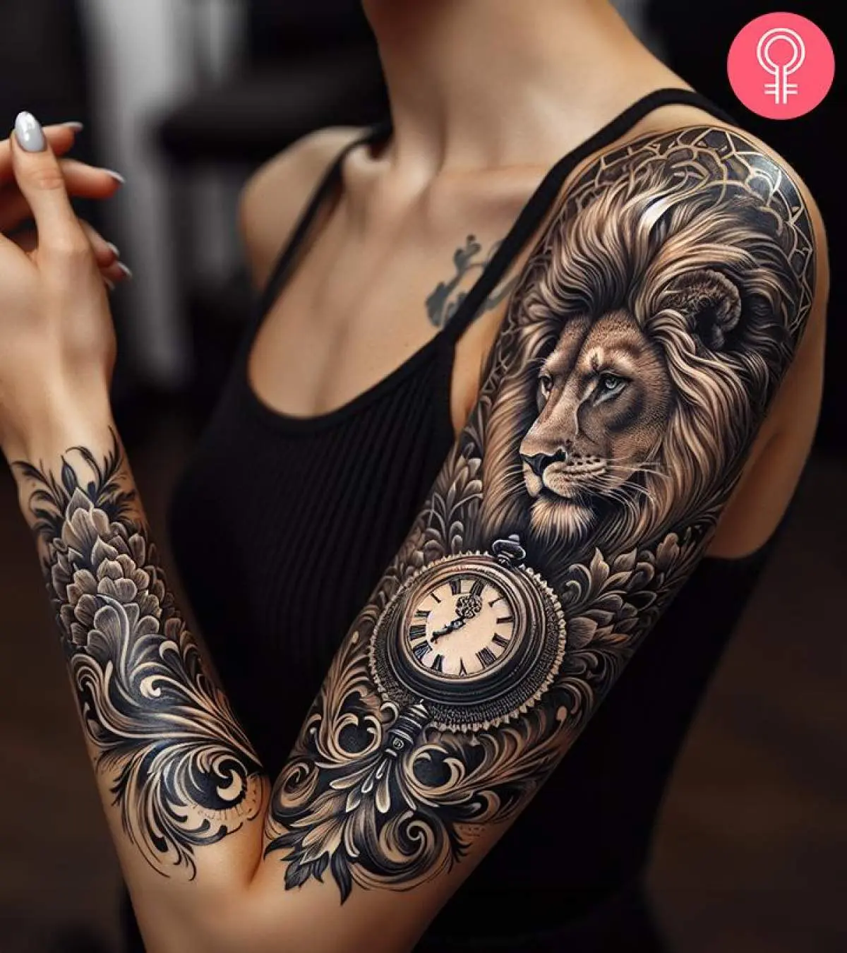 clock inner forearm tattoos for men 0023