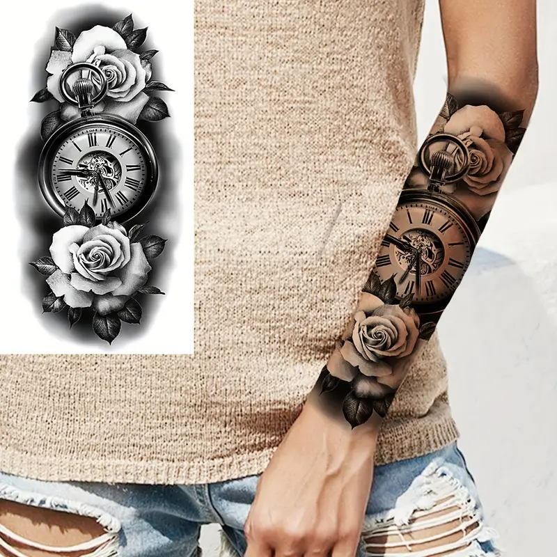 clock tattoos for men 0014