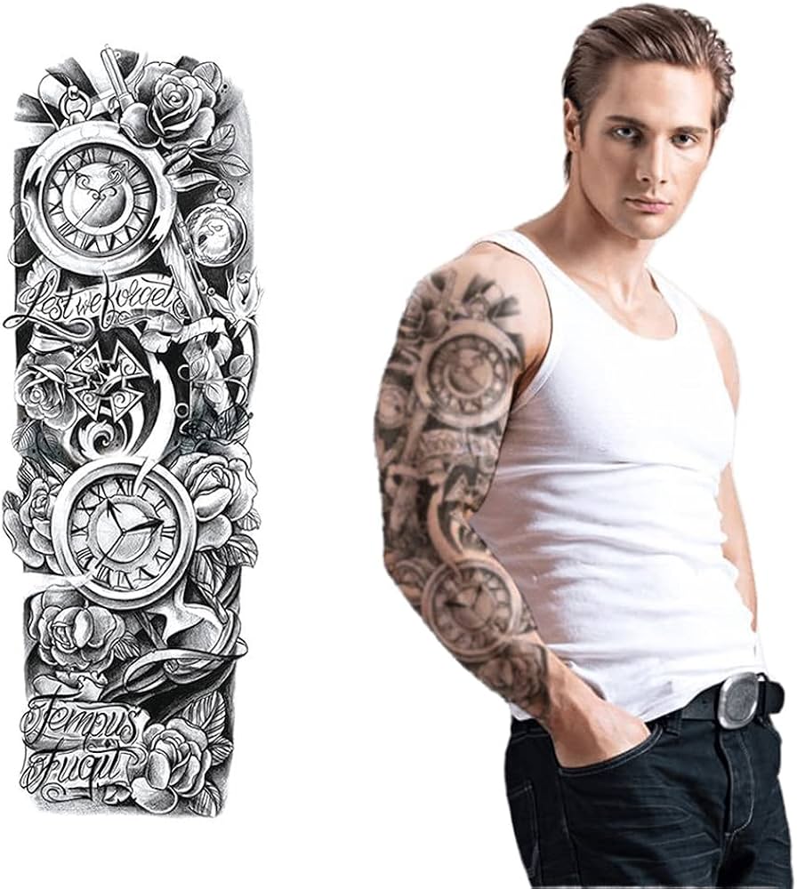 clock tattoos for men 0018