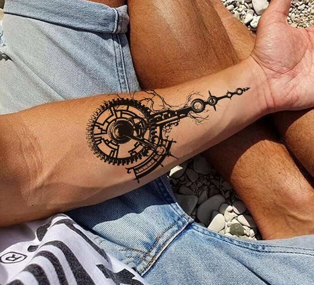 clock tattoos for men 0021