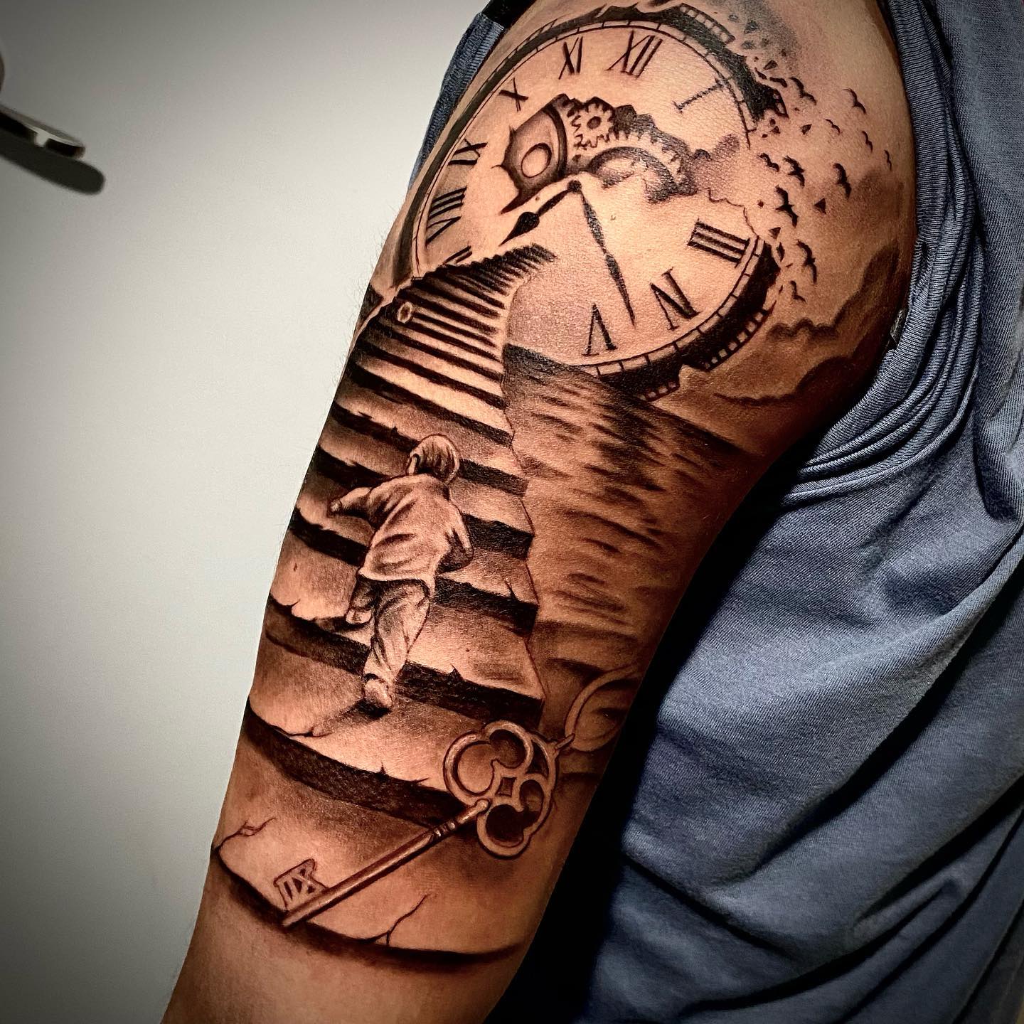 clock tattoos for men 0038