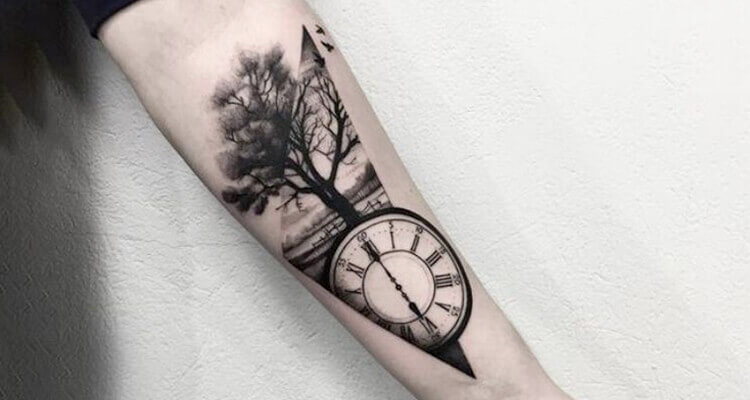 clock tattoos for men 0047