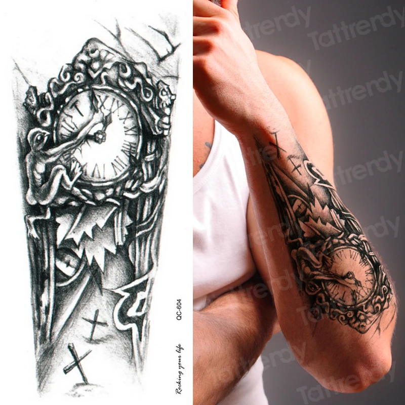 clock tattoos for men 0052