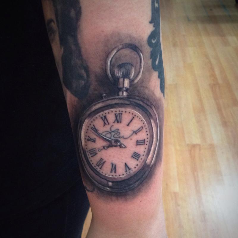 clock tattoos for men 0059