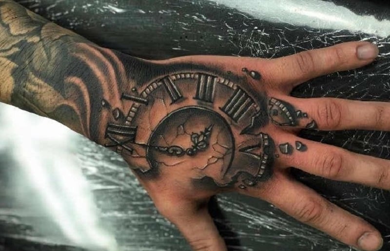 clock tattoos for men 0088