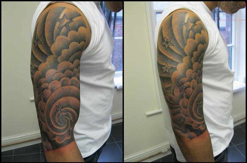 cloud tattoos for men designs