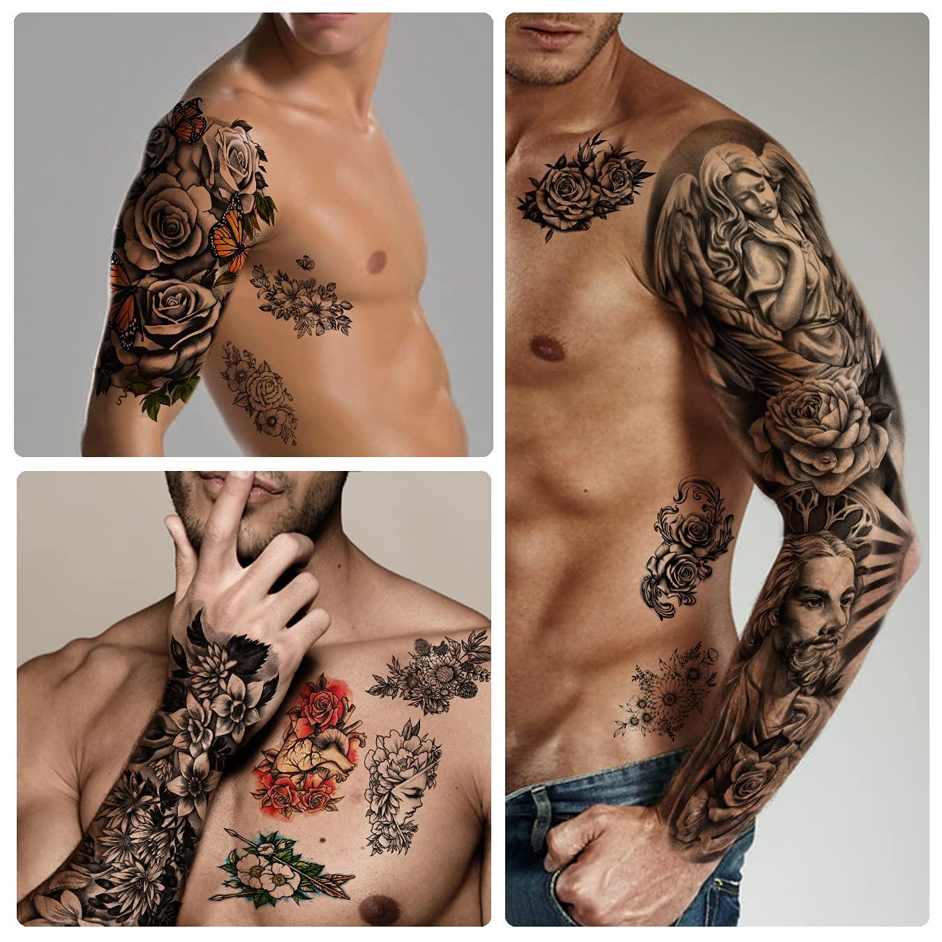 collar bone tattoos for men 0048