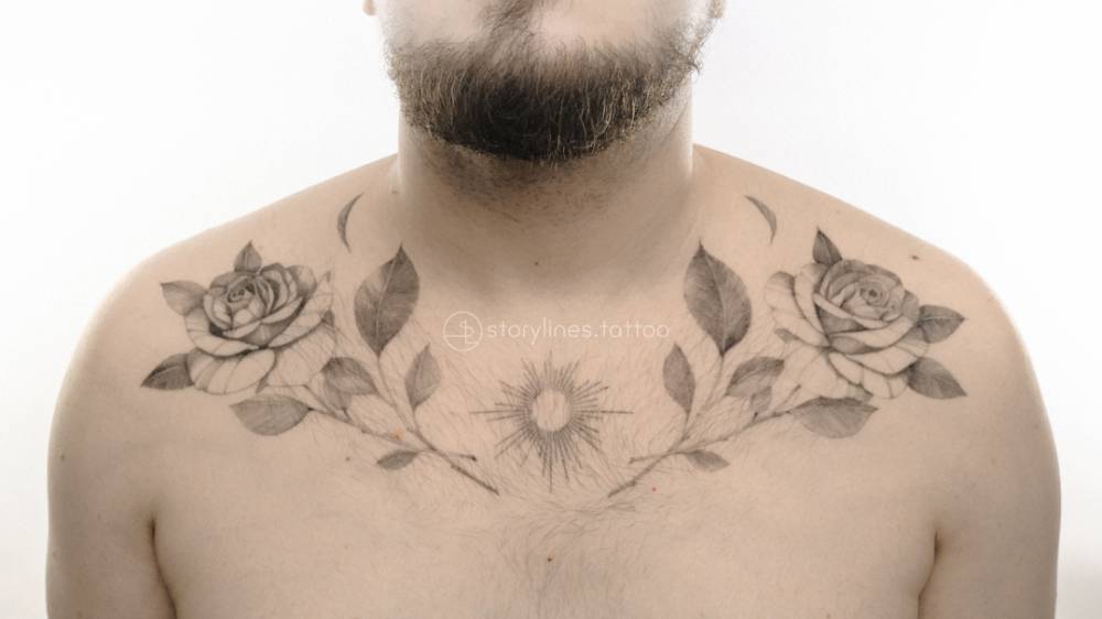 collar bone tattoos for men 0062